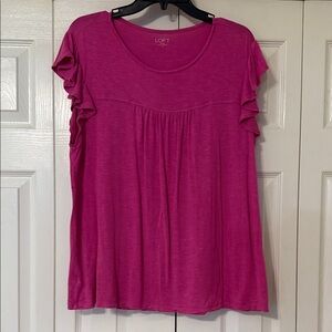 LOFT Ruffle Sleeve Blouse